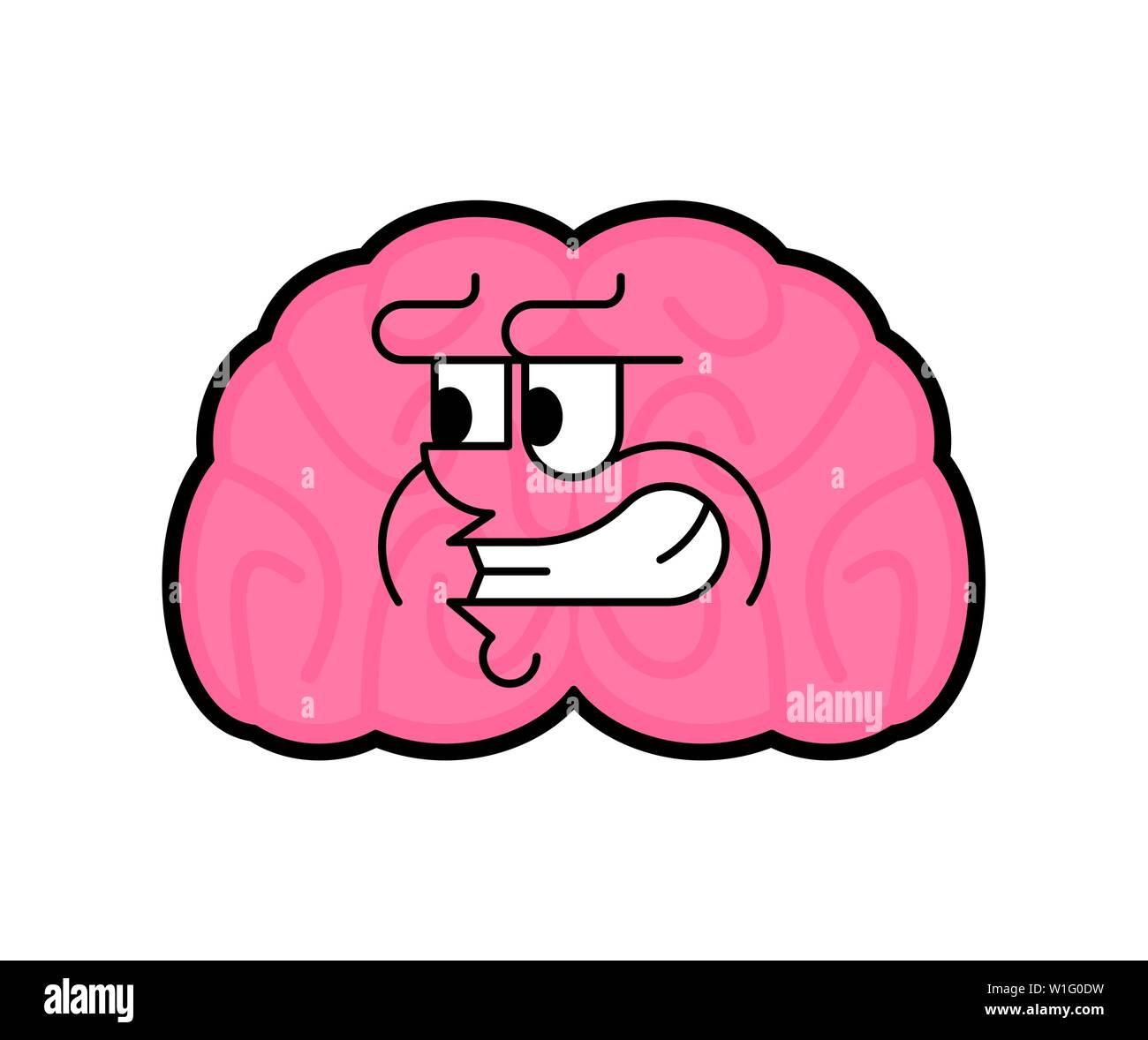 Evil Brain Cartoon Character