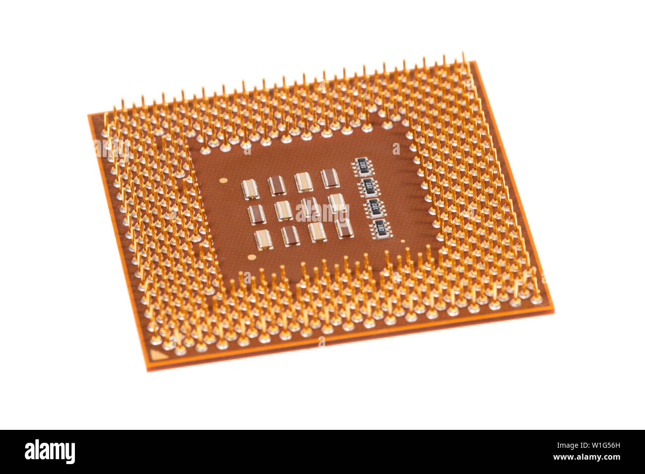 Close up view of a computer cpu (central processing unit) chip Stock ...