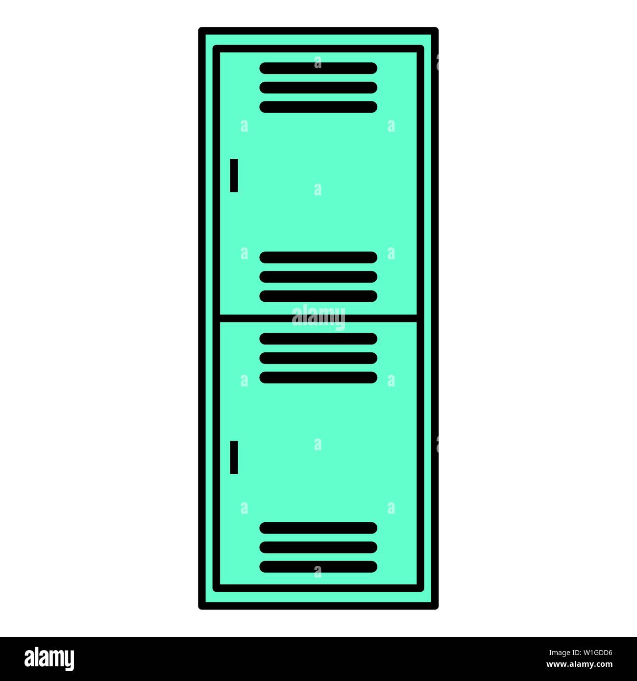 school locker metal isolated icon vector illustration design Stock ...