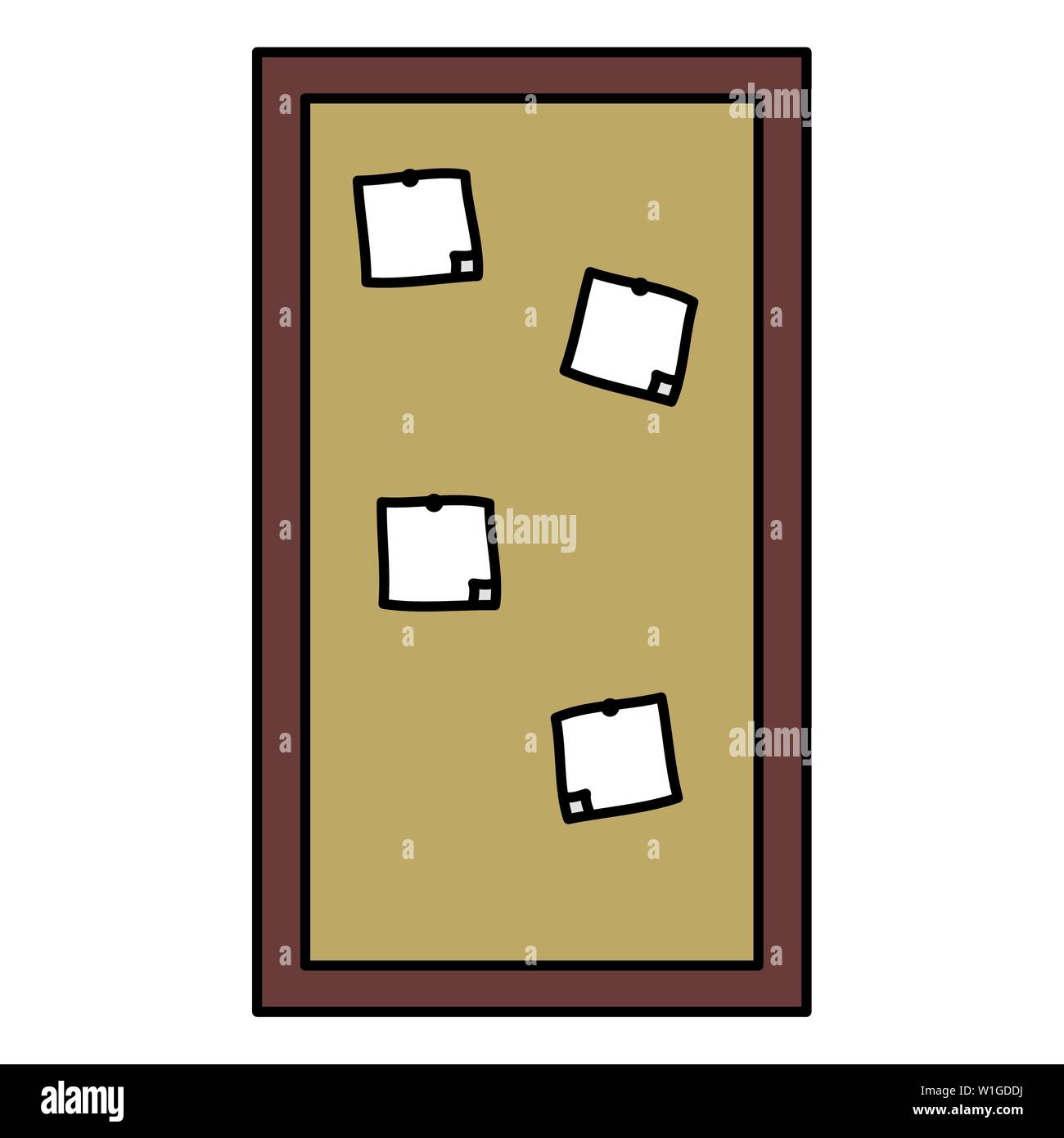 paper notes board isolated icon vector illustration design Stock Vector ...