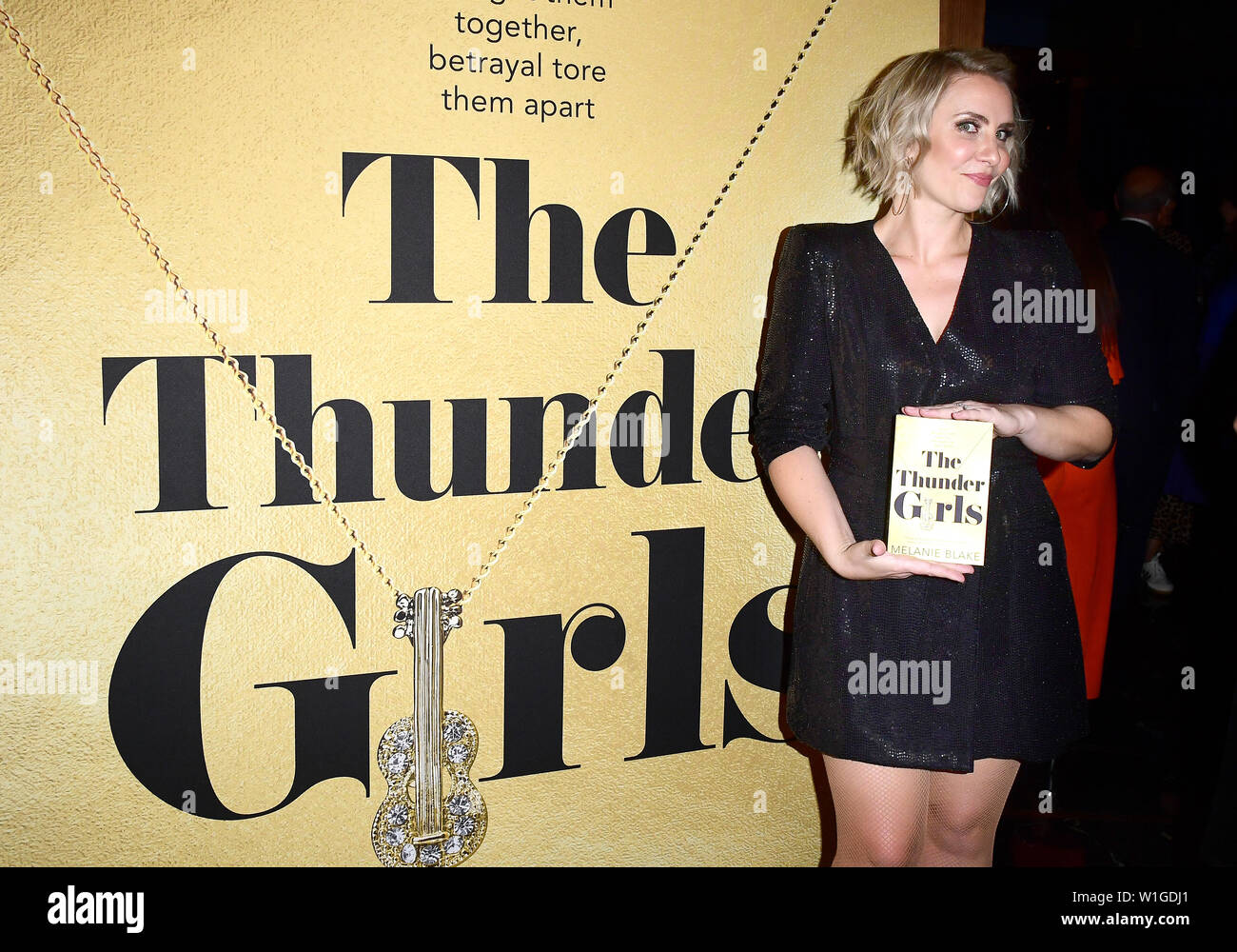 Claire Richards during the book launch for The Thunder Girls at the