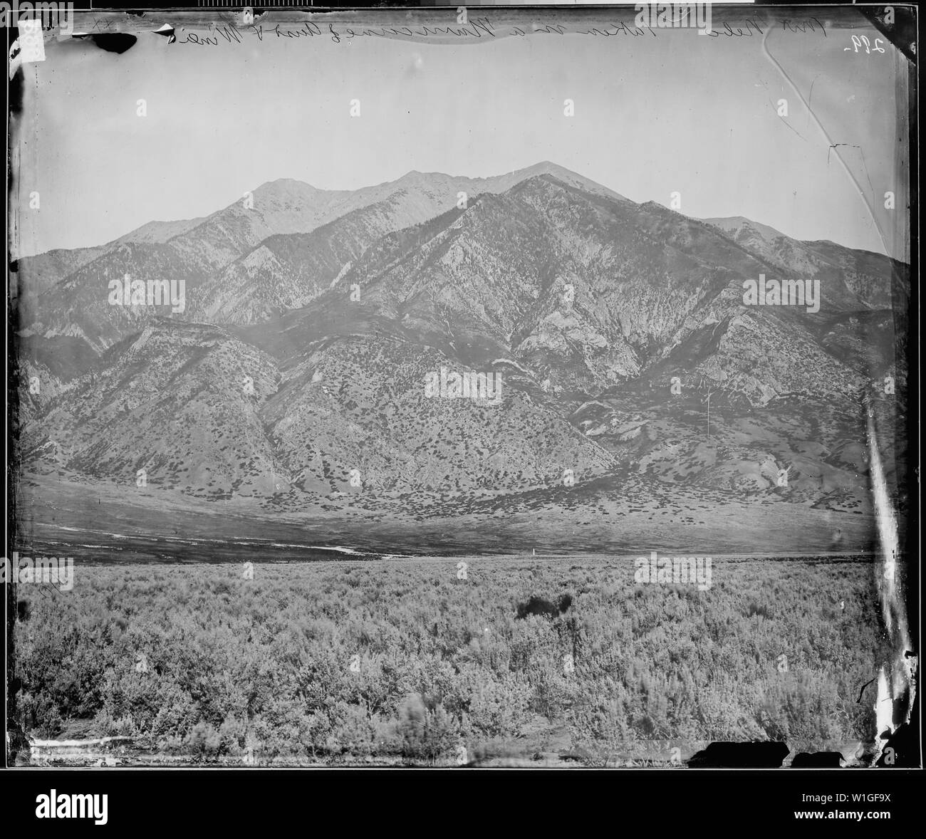 MOUNT NEBO, TAKEN IN A HURRICANE OF DUST AND WIND, UTAH Stock Photo Alamy