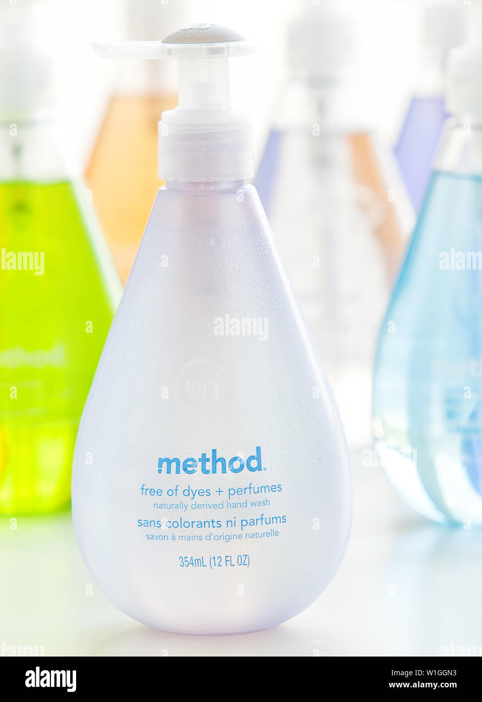 method hand soap Stock Photo Alamy