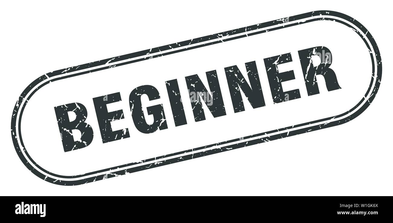 beginner stamp. beginner square grunge sign. beginner Stock Vector ...