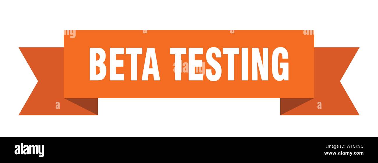 beta testing ribbon. beta testing isolated sign. beta testing banner ...