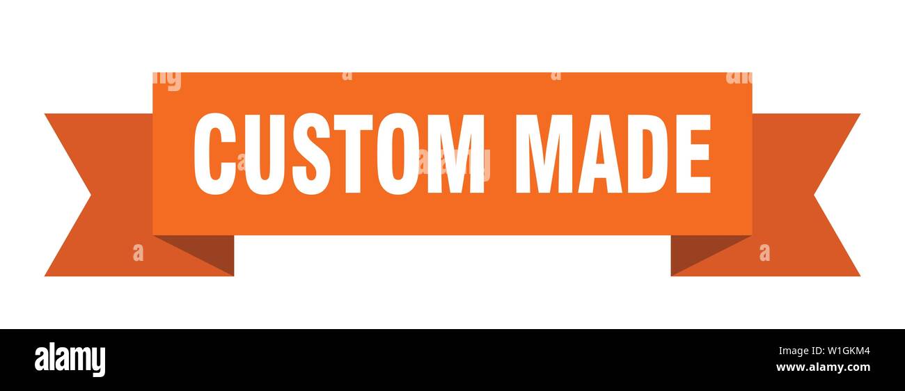 Custom Made Ribbon Custom Made Isolated Sign Custom Made Banner