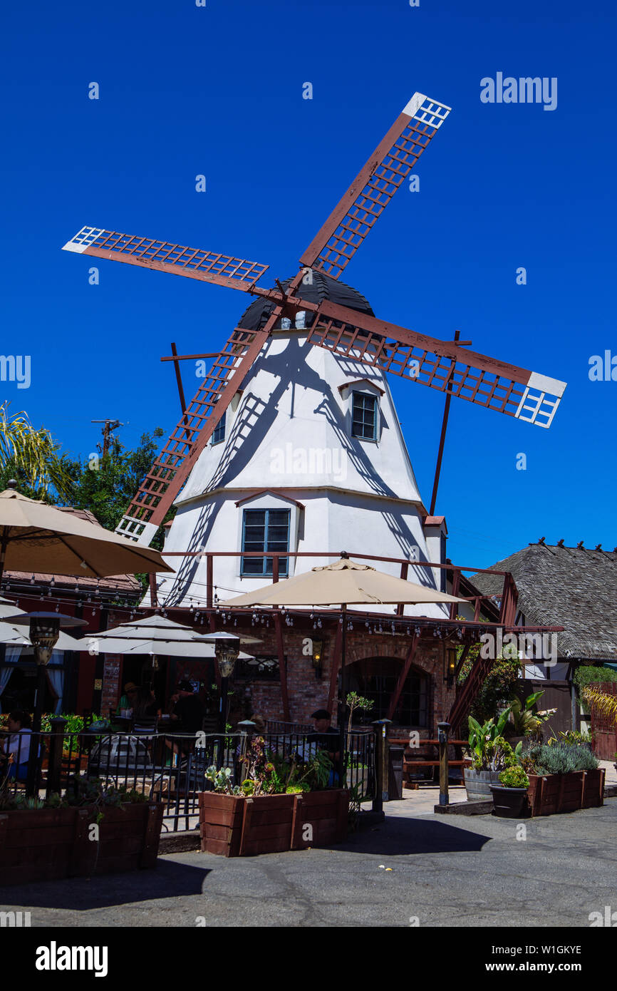 Solvang california town windmill hi-res stock photography and images - Alamy