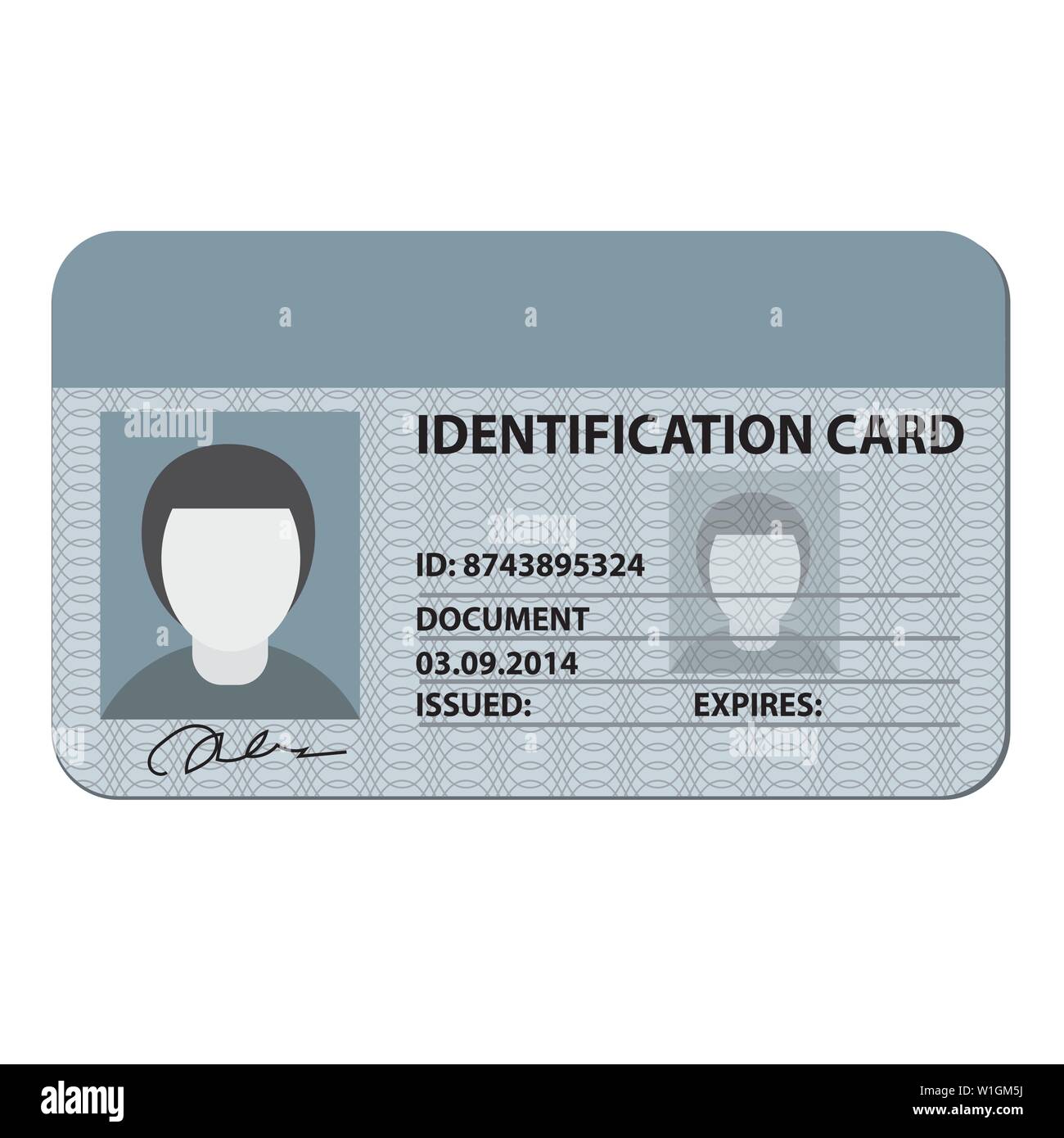 Identification card Cut Out Stock Images & Pictures Alamy