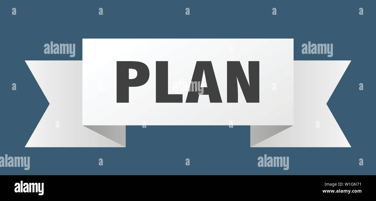 plan ribbon. plan isolated sign. plan banner Stock Vector Image & Art ...