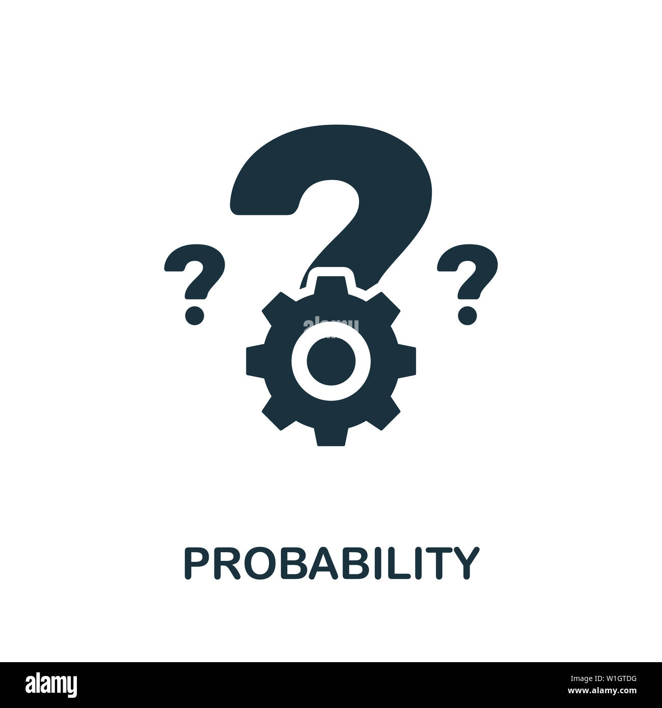 Probability icon symbol. Creative sign from crm icons collection ...