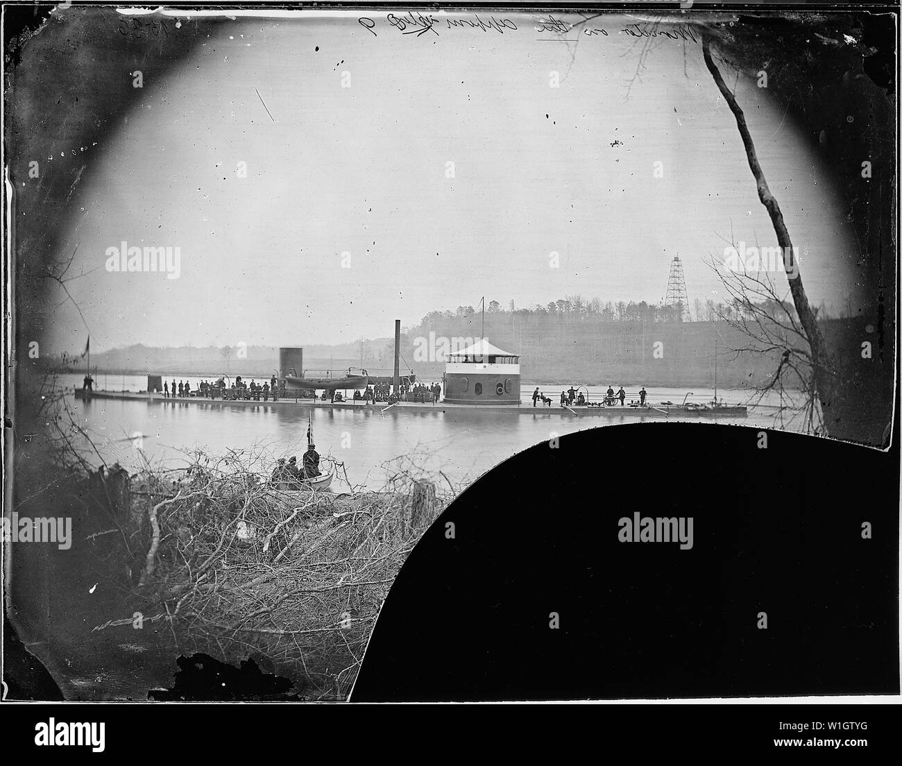 Monitor Mahopac on the Appomattox River, 1864 Stock Photo Alamy