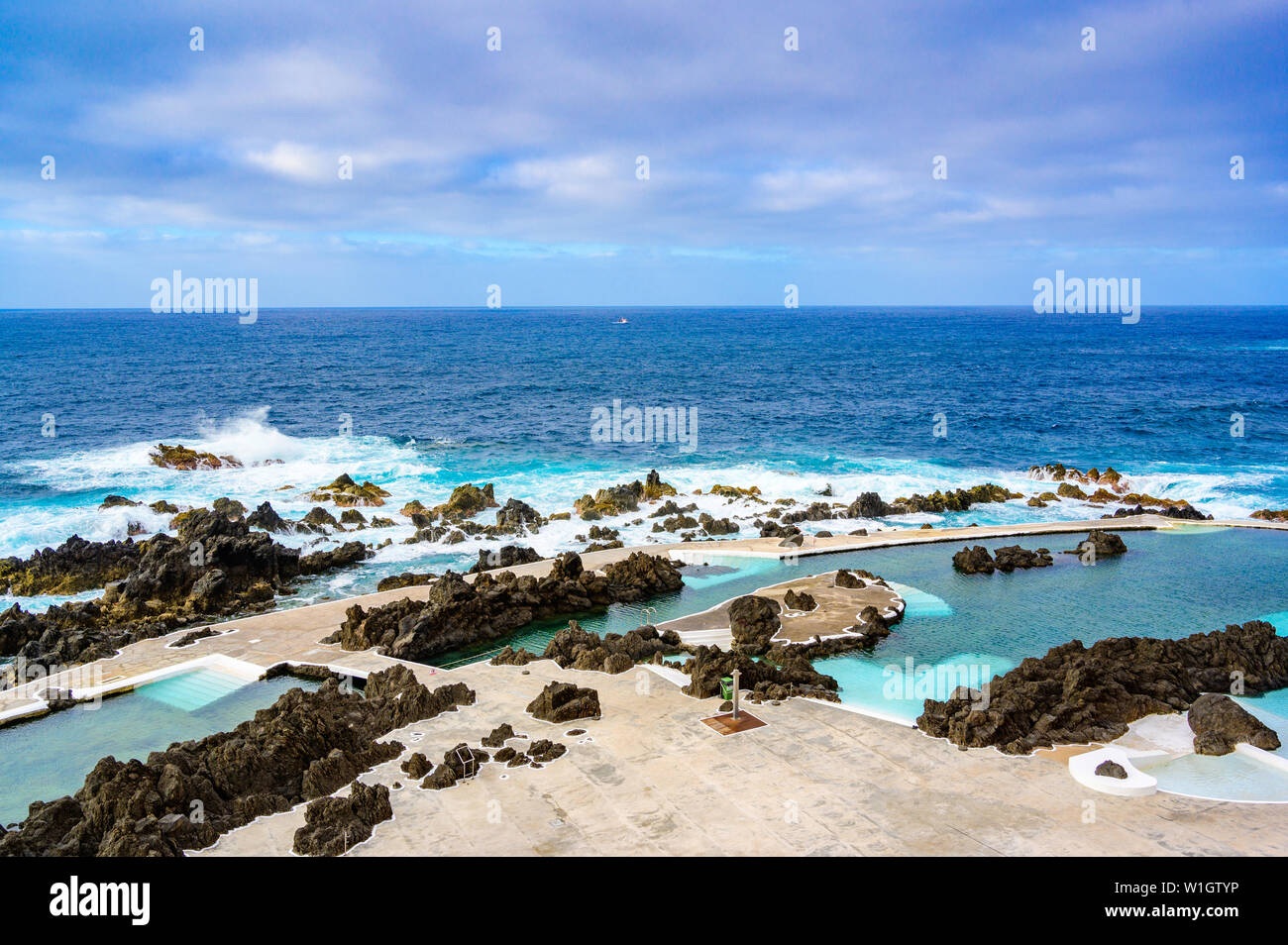 Natural volcanic swimming lagoon pools at Porto Moniz, travel ...