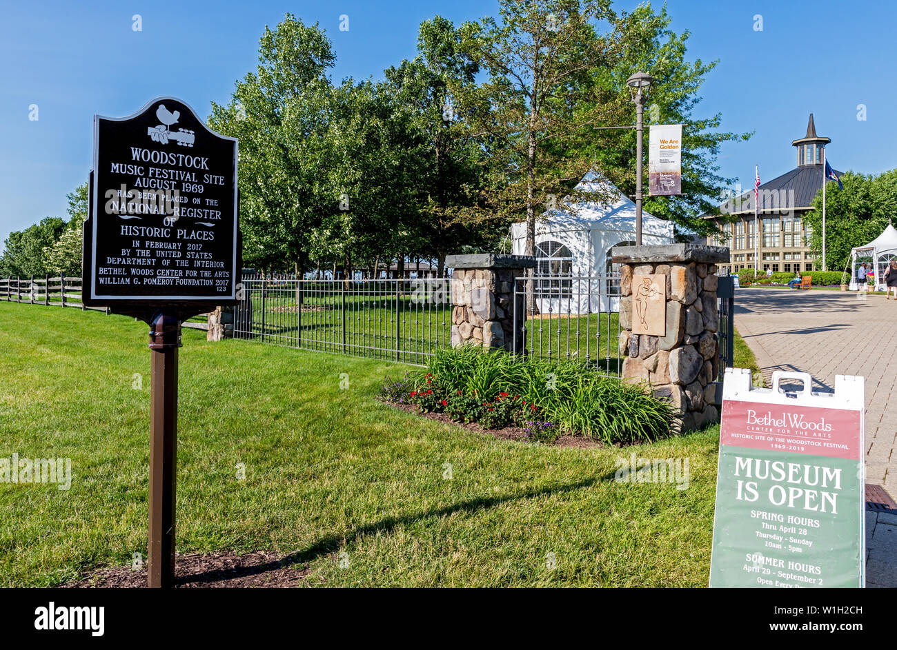 The Museum Of The Woodstock Festival at Bethel Woods New York State USA