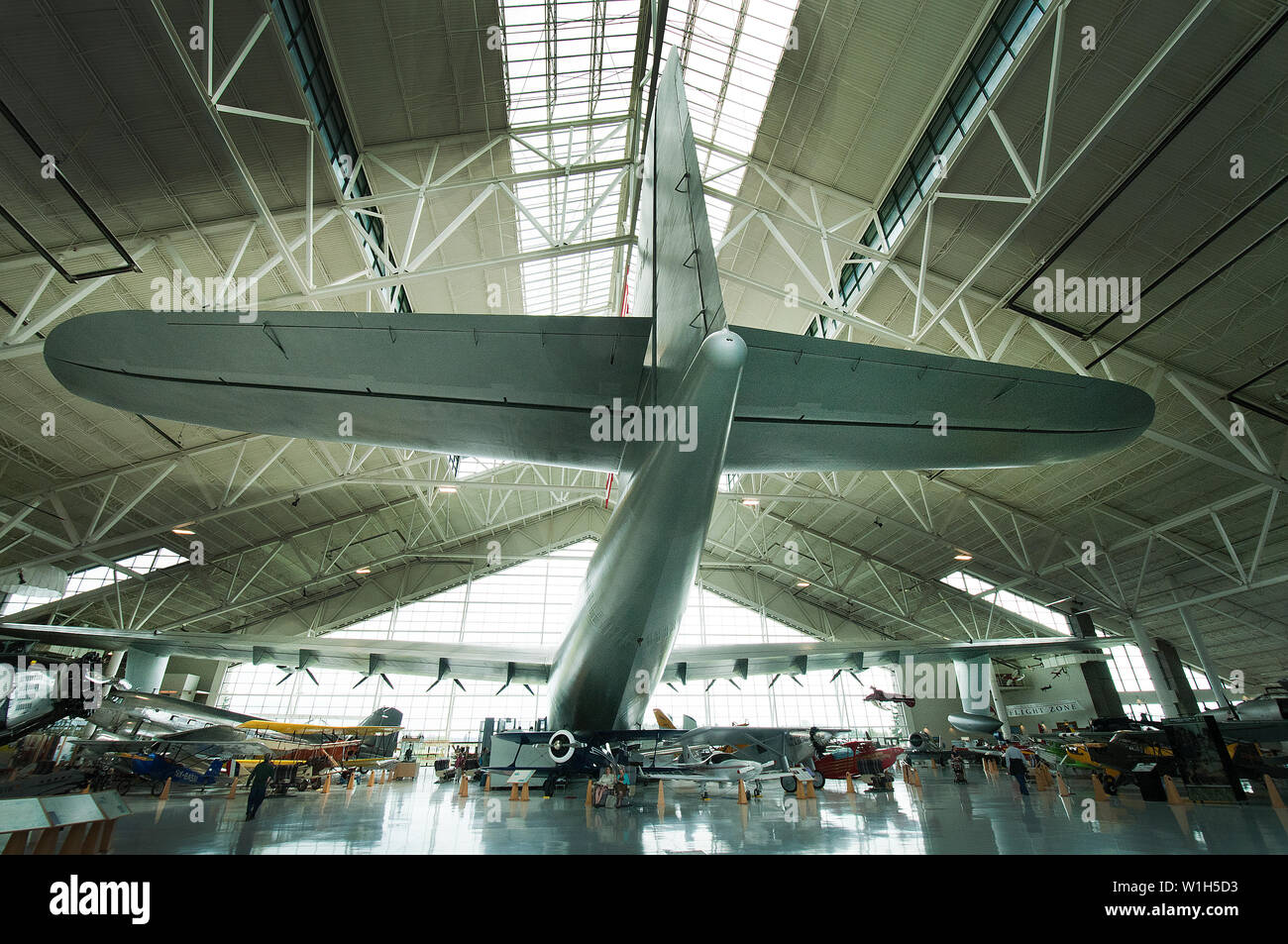 The famed Spruce Goose takes up nearly the entire hangar at the Evergreen Air and Space Museum near McMinnville, Oregon. (c) 2012 Tom Kelly Stock Photo