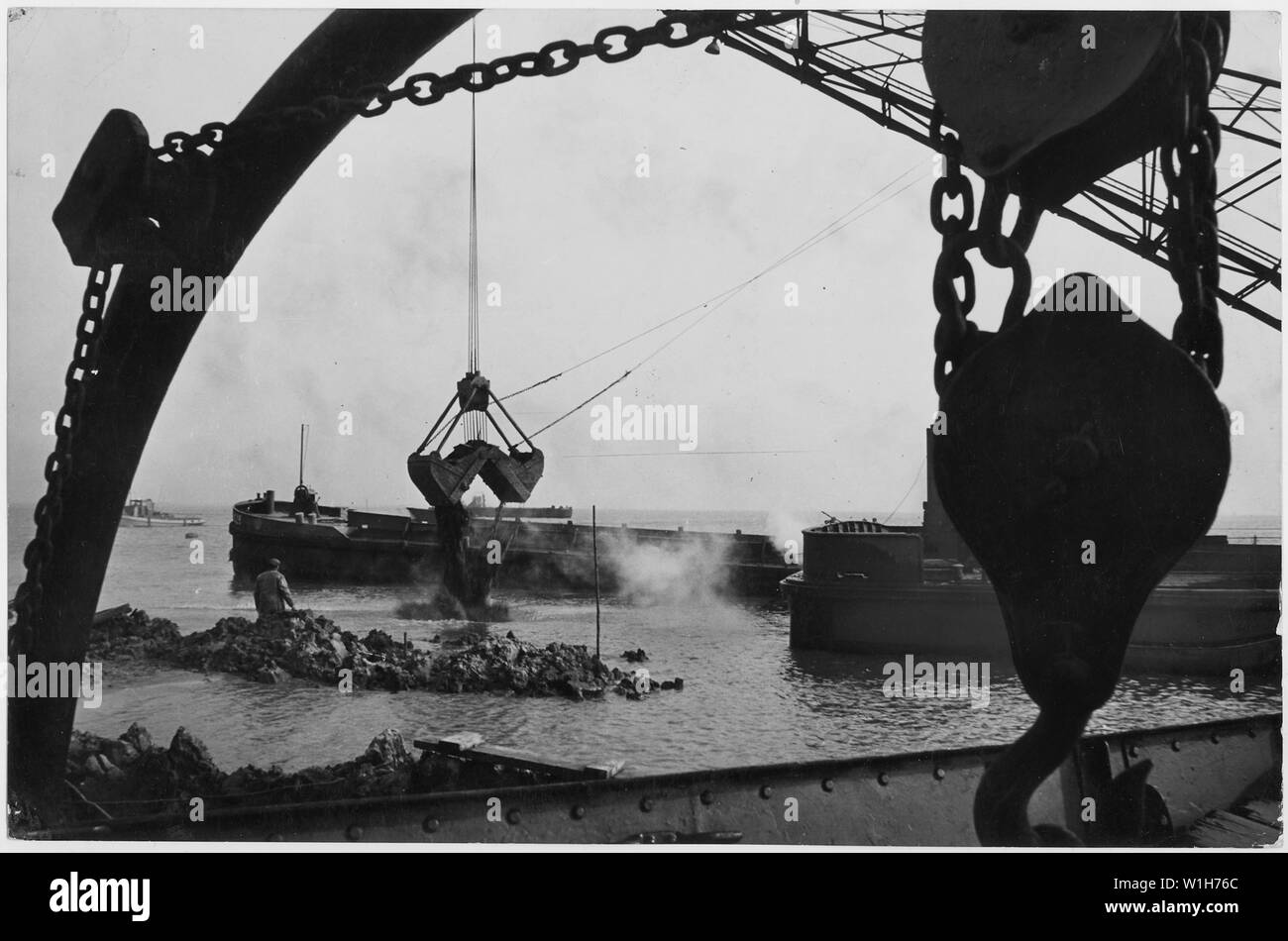 Netherlands. Land reclamation in Holland with help of Marshall Plan