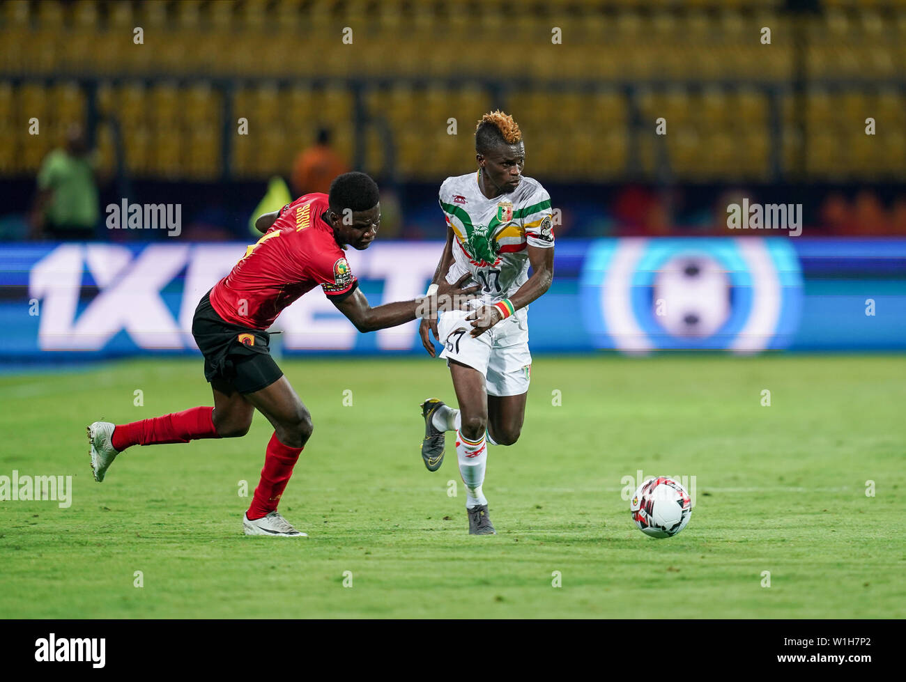 Ismailia, Egypt. 2nd July, 2019. Falaye Sacko of Mali during the 2019 African Cup of Nations match between Angola and Mali at the Ismailia Stadium in Ismailia, Egypt. Ulrik Pedersen/CSM/Alamy Live News Stock Photo