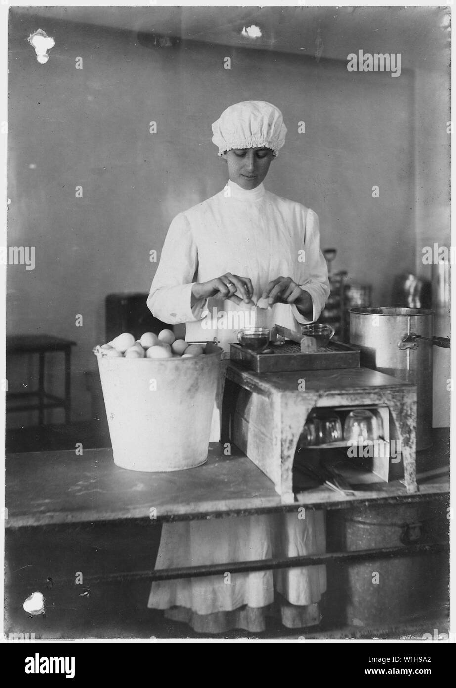 No original caption women worker testing eggs stock photo alamy