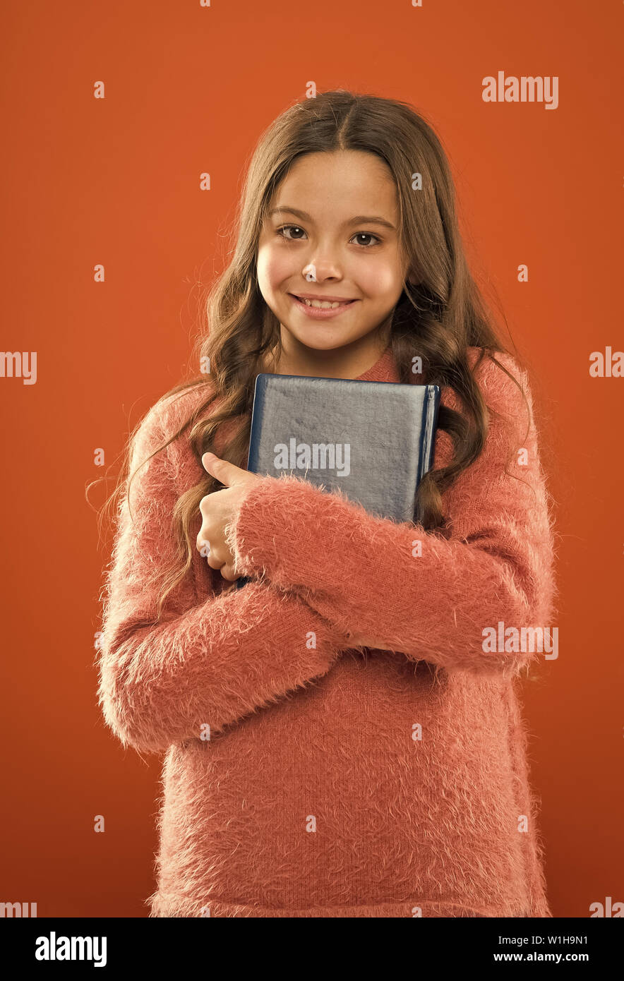 Happy Little Girl With Long Hair Kid Fashion Childhood Happiness