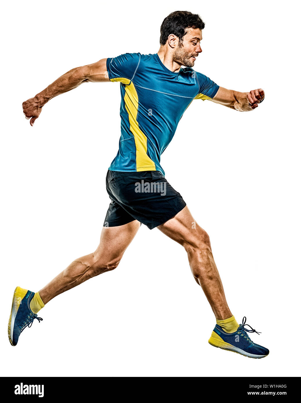 Mature running Cut Out Stock Images & Pictures - Alamy
