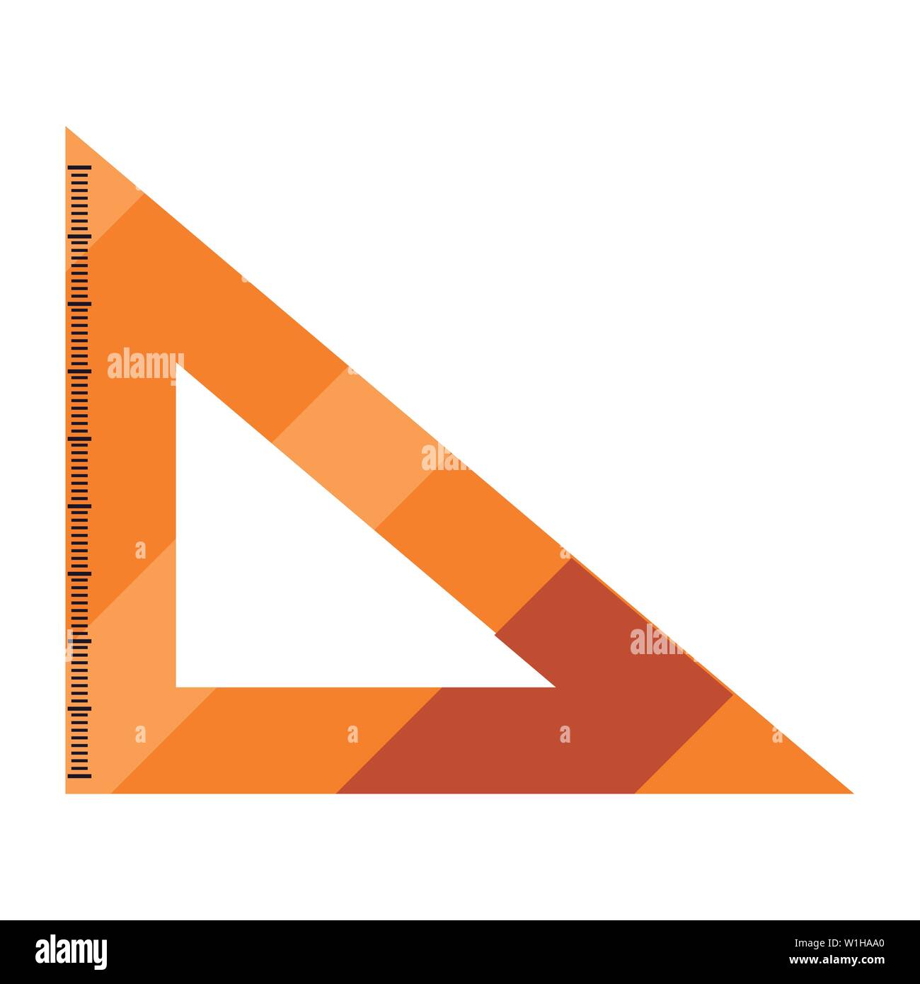 ruler triangle on white background vector illustration Stock Vector ...