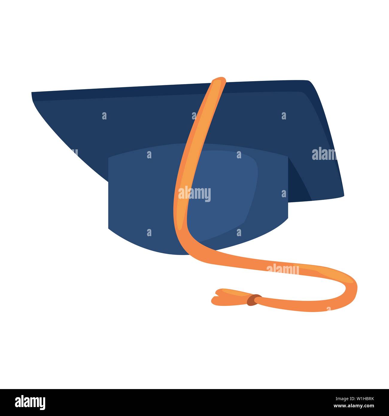 graduation hat on white background vector illustration Stock Vector ...