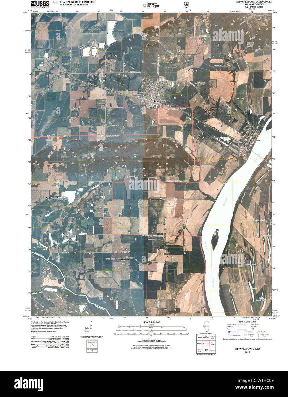 Map of shawneetown hires stock photography and images Alamy