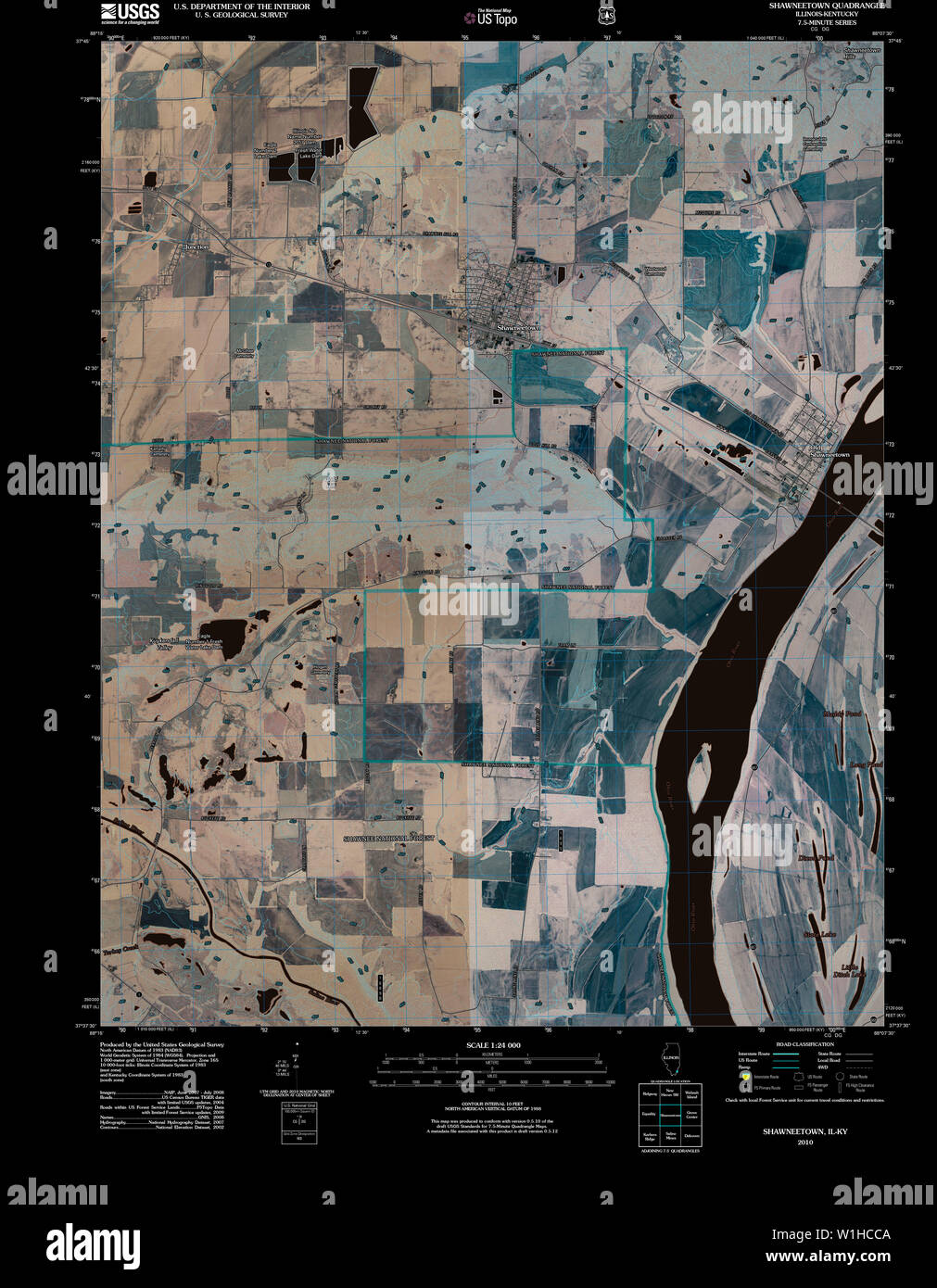 Map of shawneetown hires stock photography and images Alamy