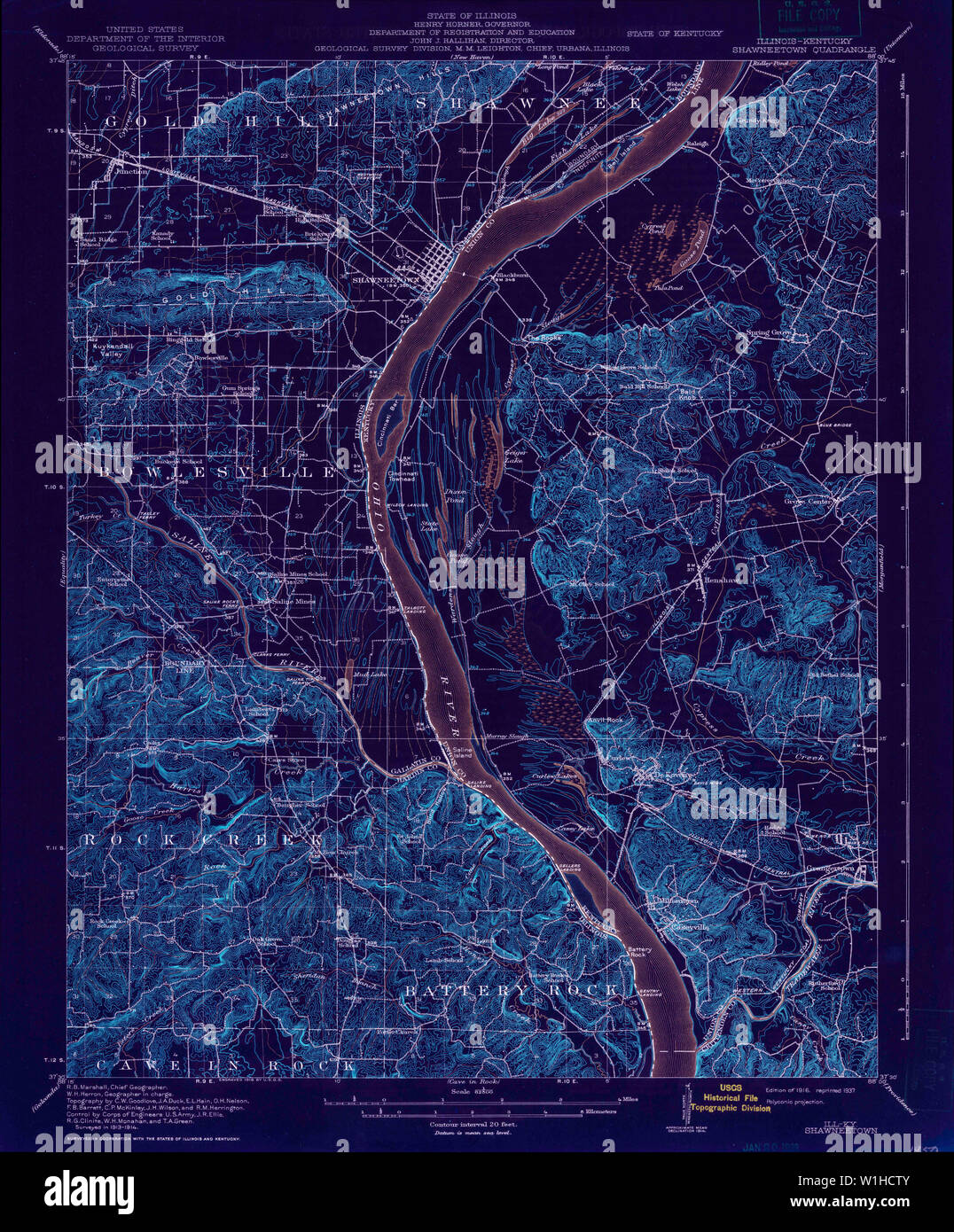 Map of shawneetown hires stock photography and images Alamy