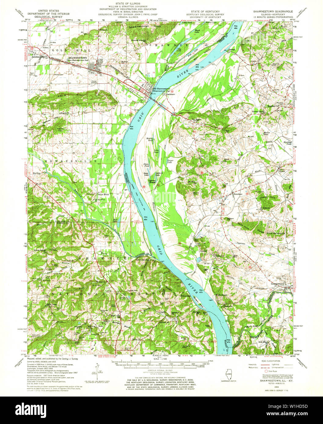 Map of shawneetown hires stock photography and images Alamy