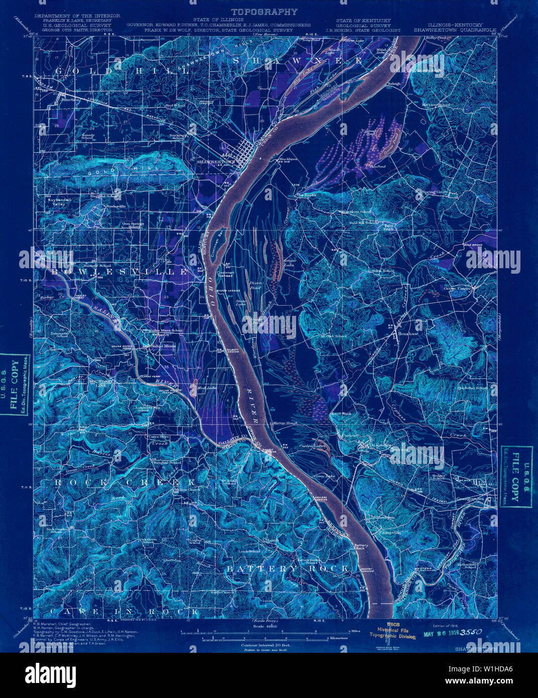 Map of shawneetown hires stock photography and images Alamy