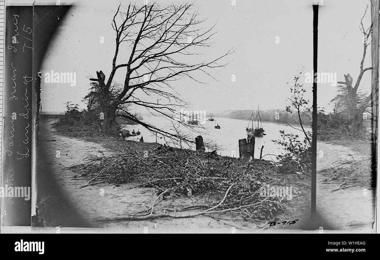 On the James River near Jones' Landing, Va Stock Photo Alamy