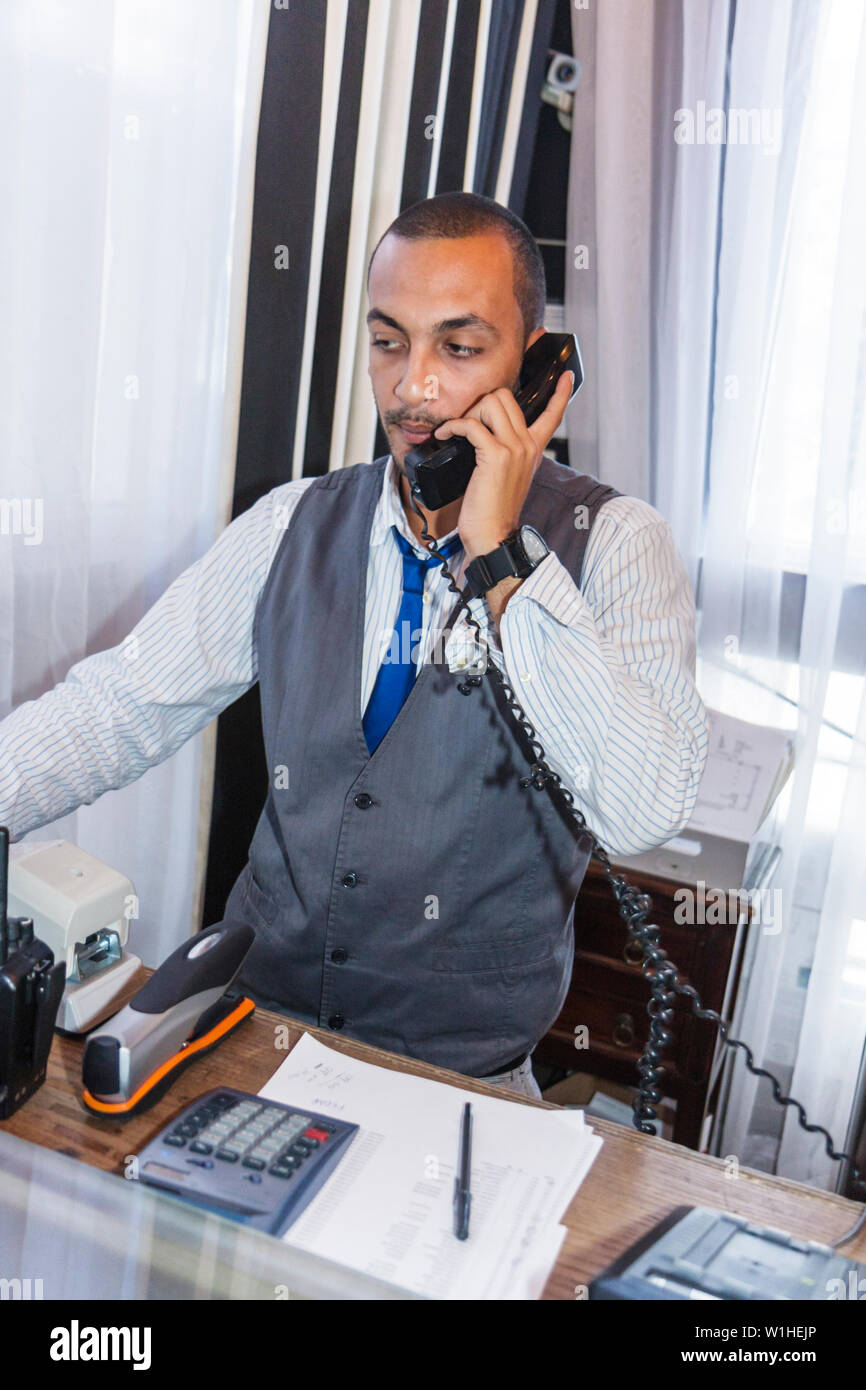 Miami Beach Florida Collins Avenue Chesterfield Hotel Receptionist