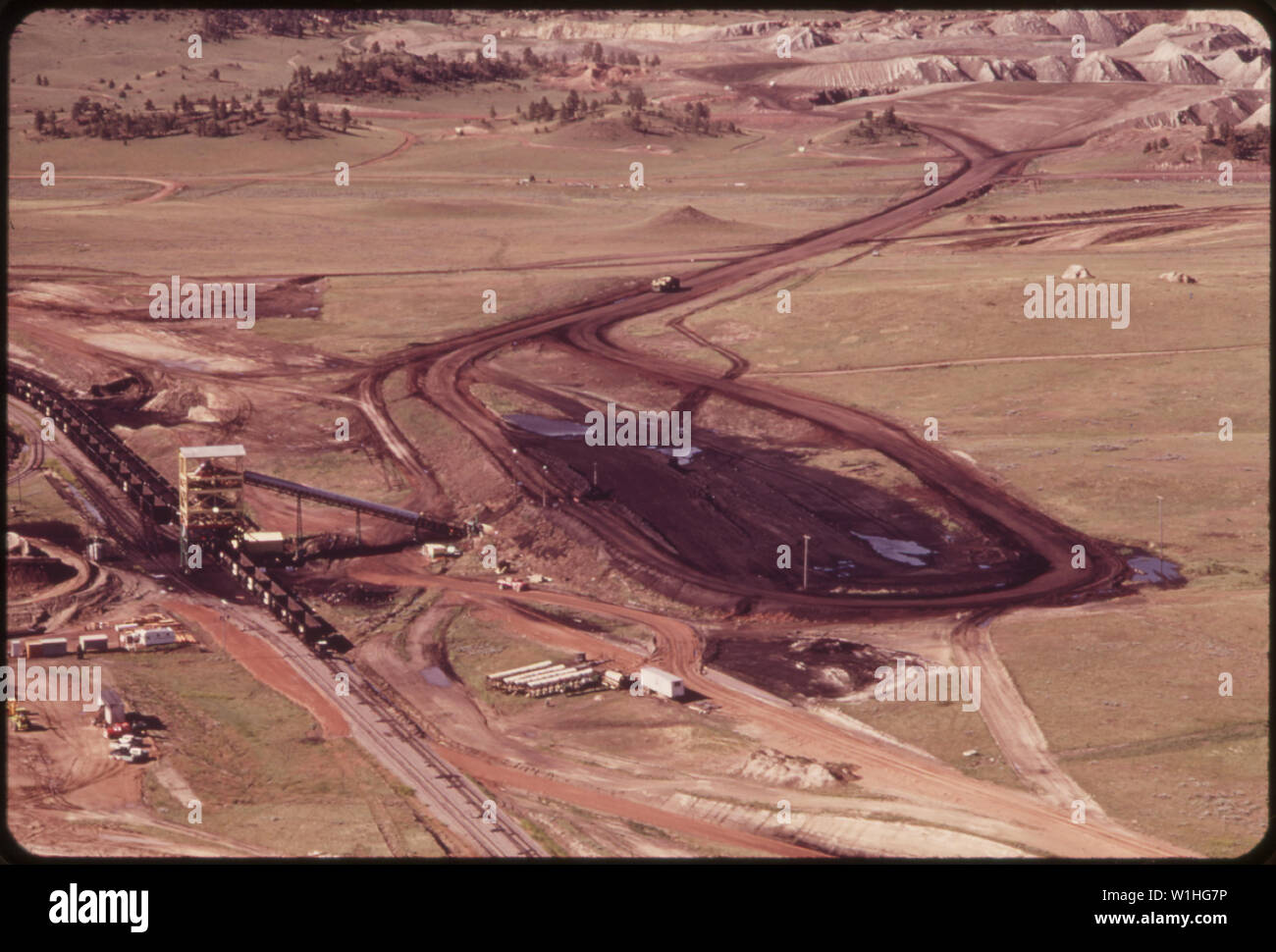 PEABODY COAL COMPANY STRIP MINE, SOUTH OF COLSTRIP Stock Photo Alamy