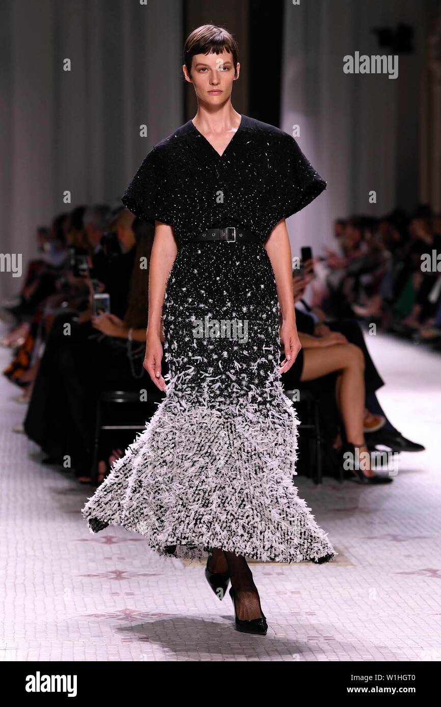 Paris, France. 02nd July, 2019. GIVENCHY AW 2019-20 Runway during Haute ...
