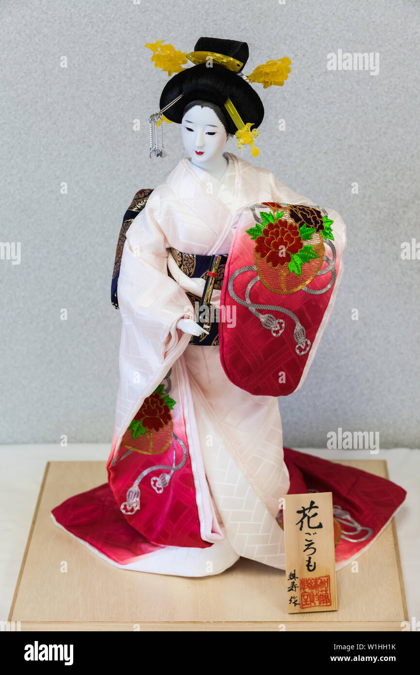 Exquisite japanische Kimono Puppe  Statue Geisha Figur Home Decor # 19 