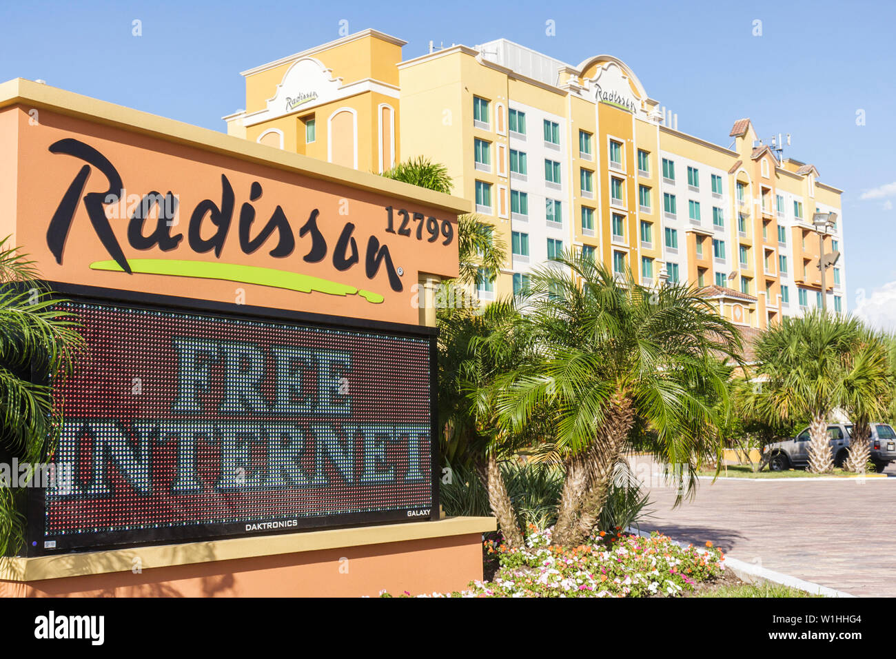 Orlando Florida,Buena Vista,Radisson,hotel,family families parent parents child children,suites,hospitality industry,global company,outs Stock Photo