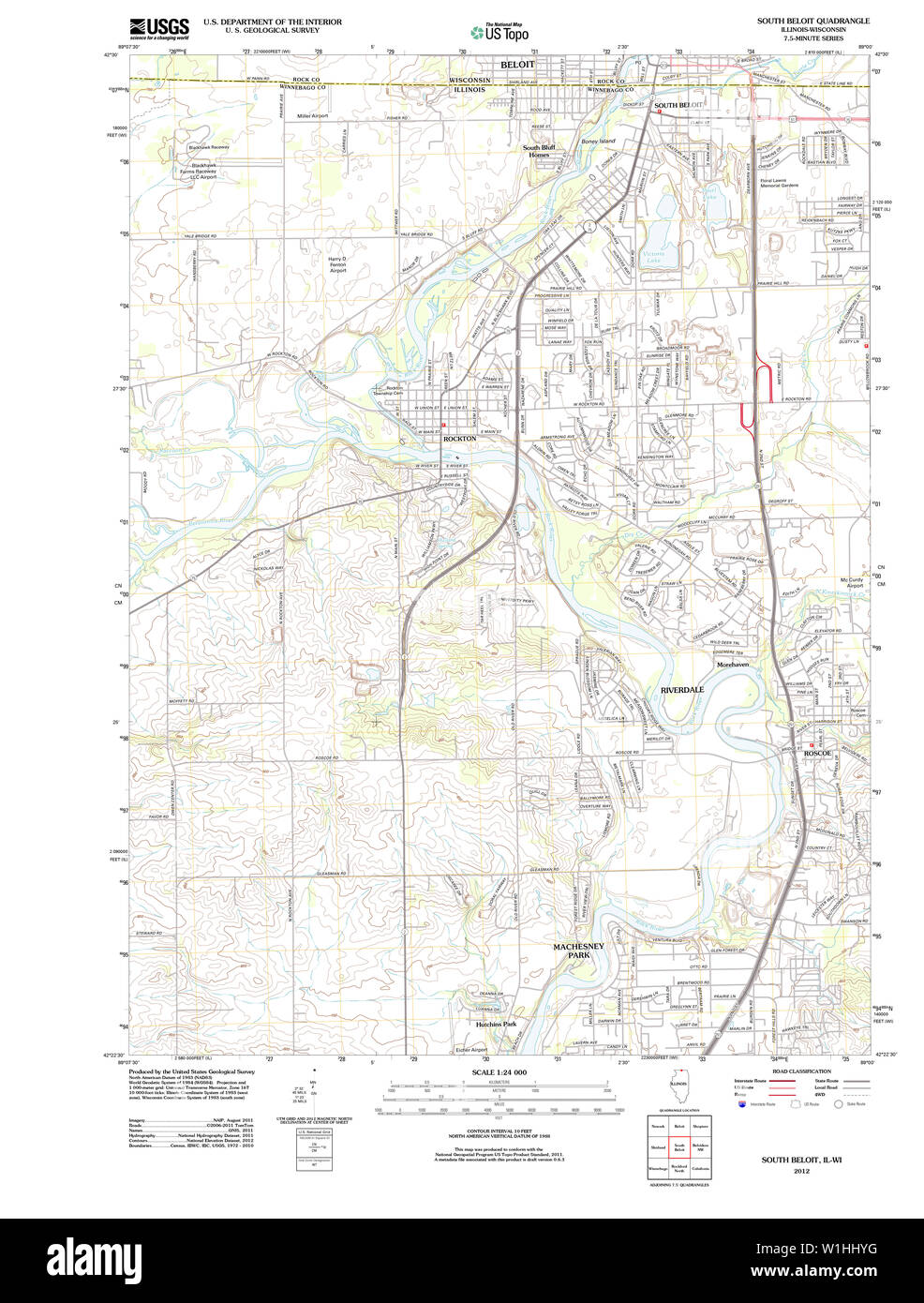 Map of beloit hires stock photography and images Alamy