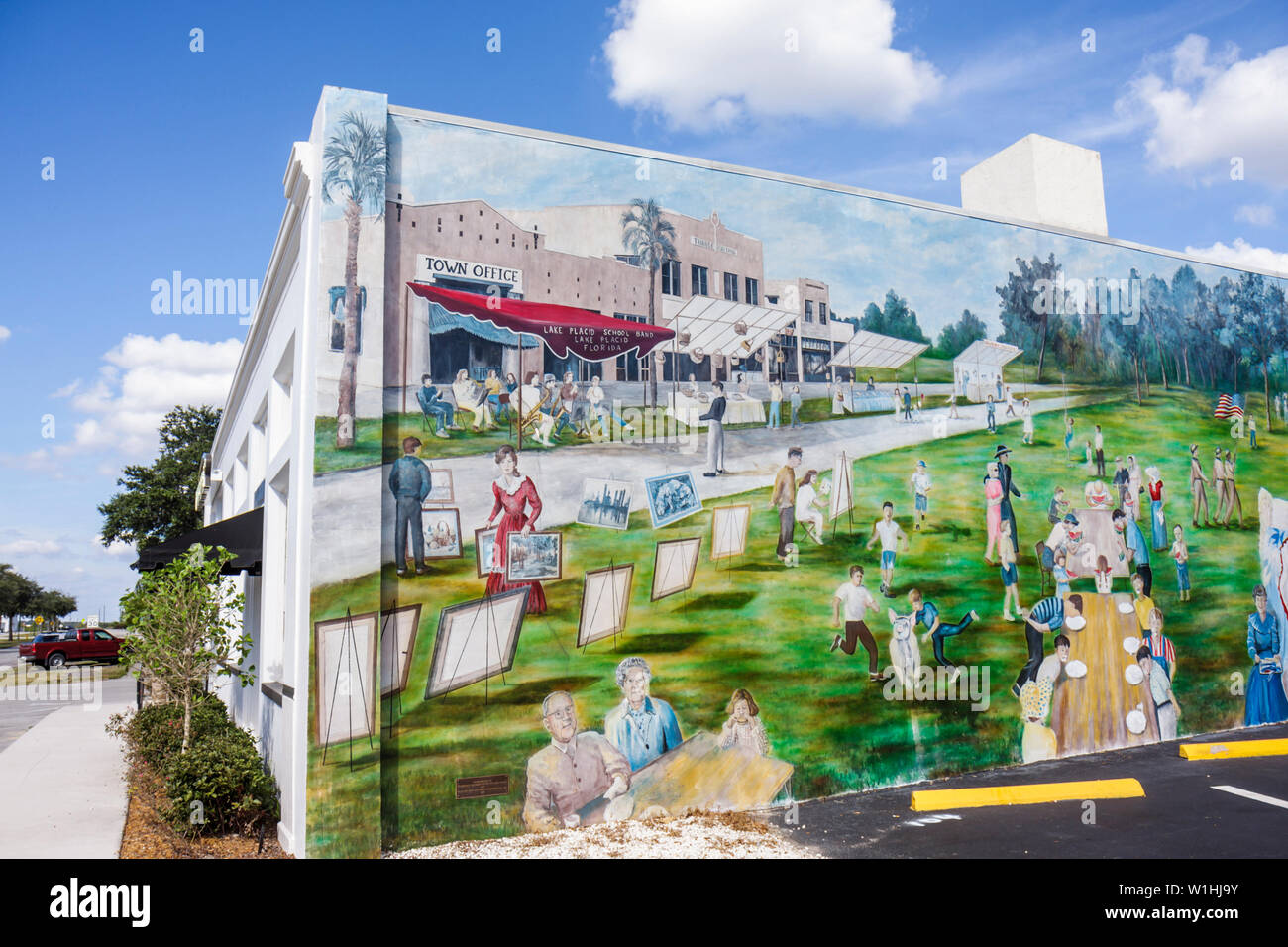 Florida, FL, South, Lake Placid, Main Street, "Town of Murals