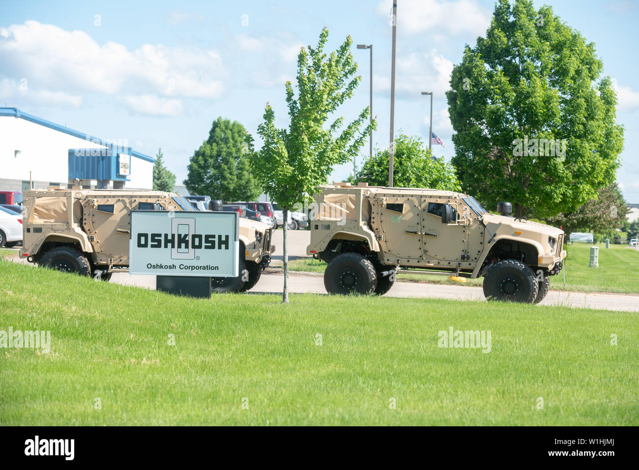 Oshkosh, WI 10 June 2019 A JLTV Joint Light Tactical Vehicle that