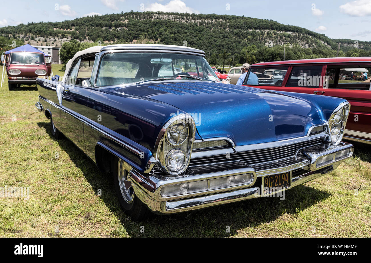 Classic 1958 Lincoln Premier Convertable Port Jervis New York State USA