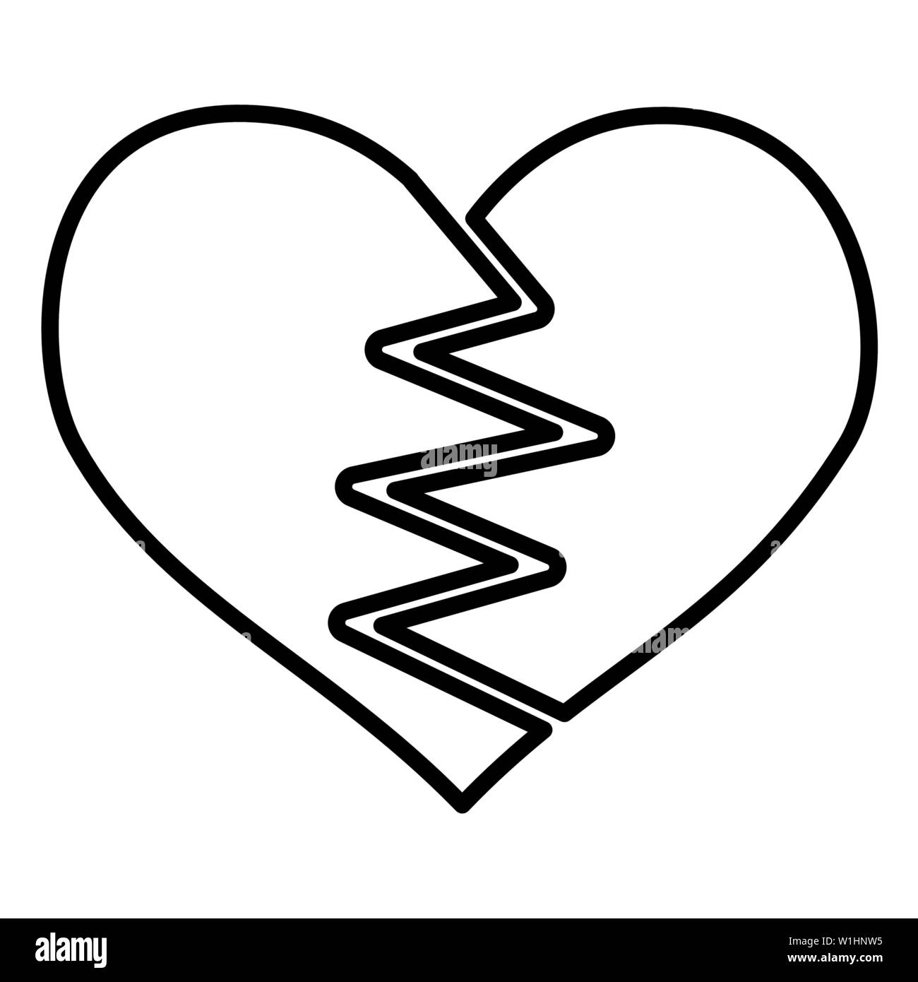 heart broken romance white background Stock Vector Image & Art - Alamy