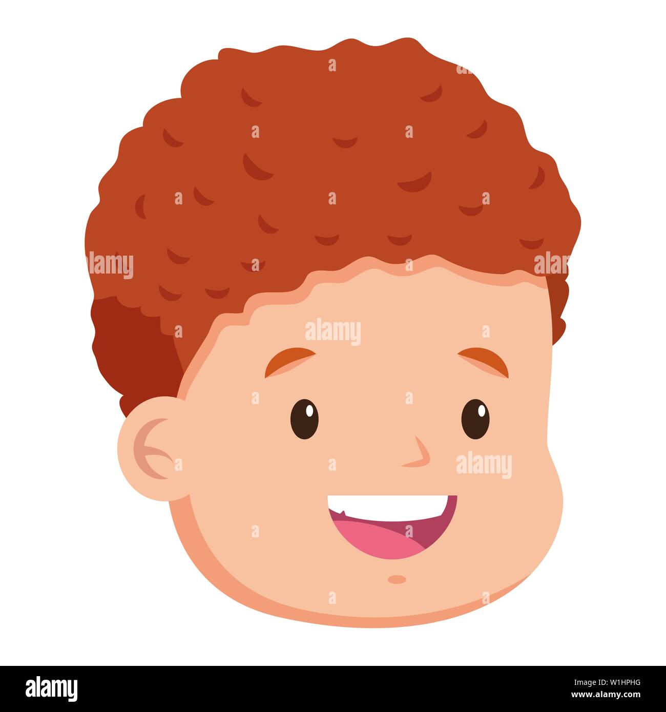 happy boy face on white background Stock Vector Image & Art - Alamy