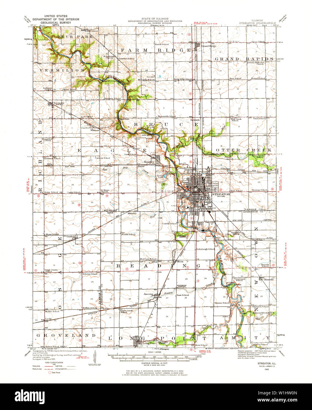 Streator illinois map Cut Out Stock Images & Pictures Alamy