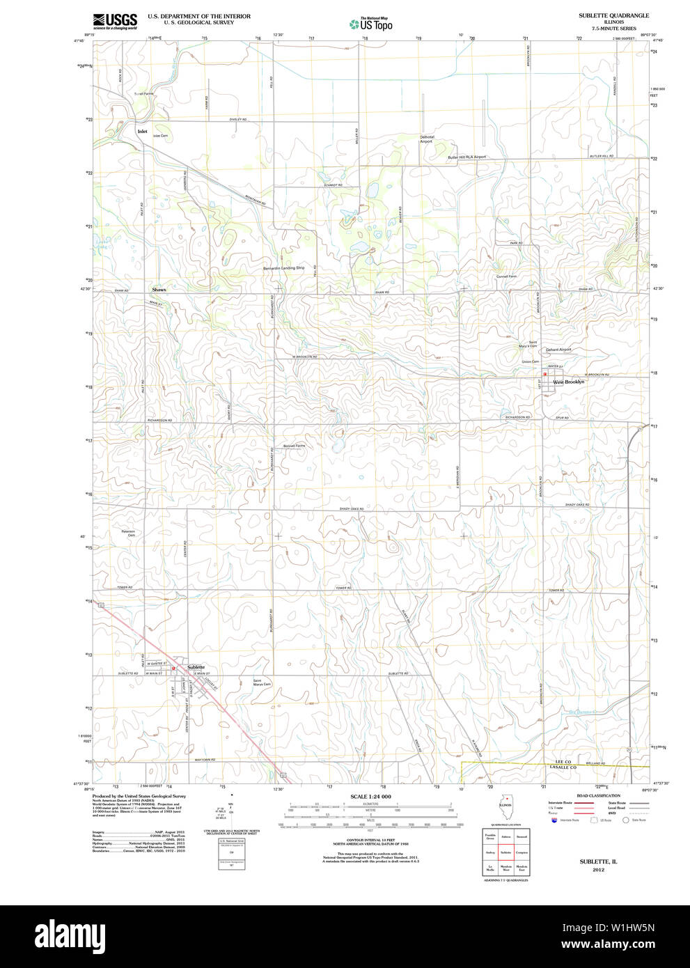 Map of sublette hires stock photography and images Alamy