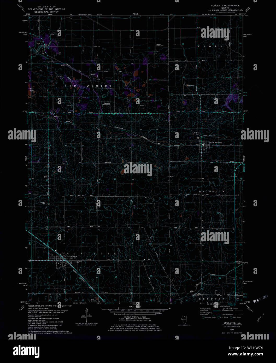 Map of sublette hires stock photography and images Alamy