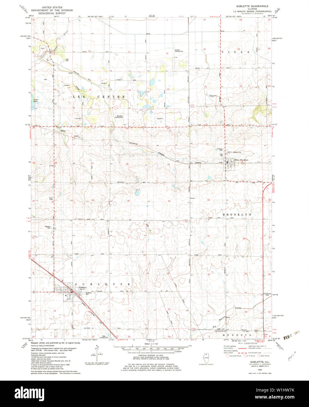 Map of sublette hires stock photography and images Alamy