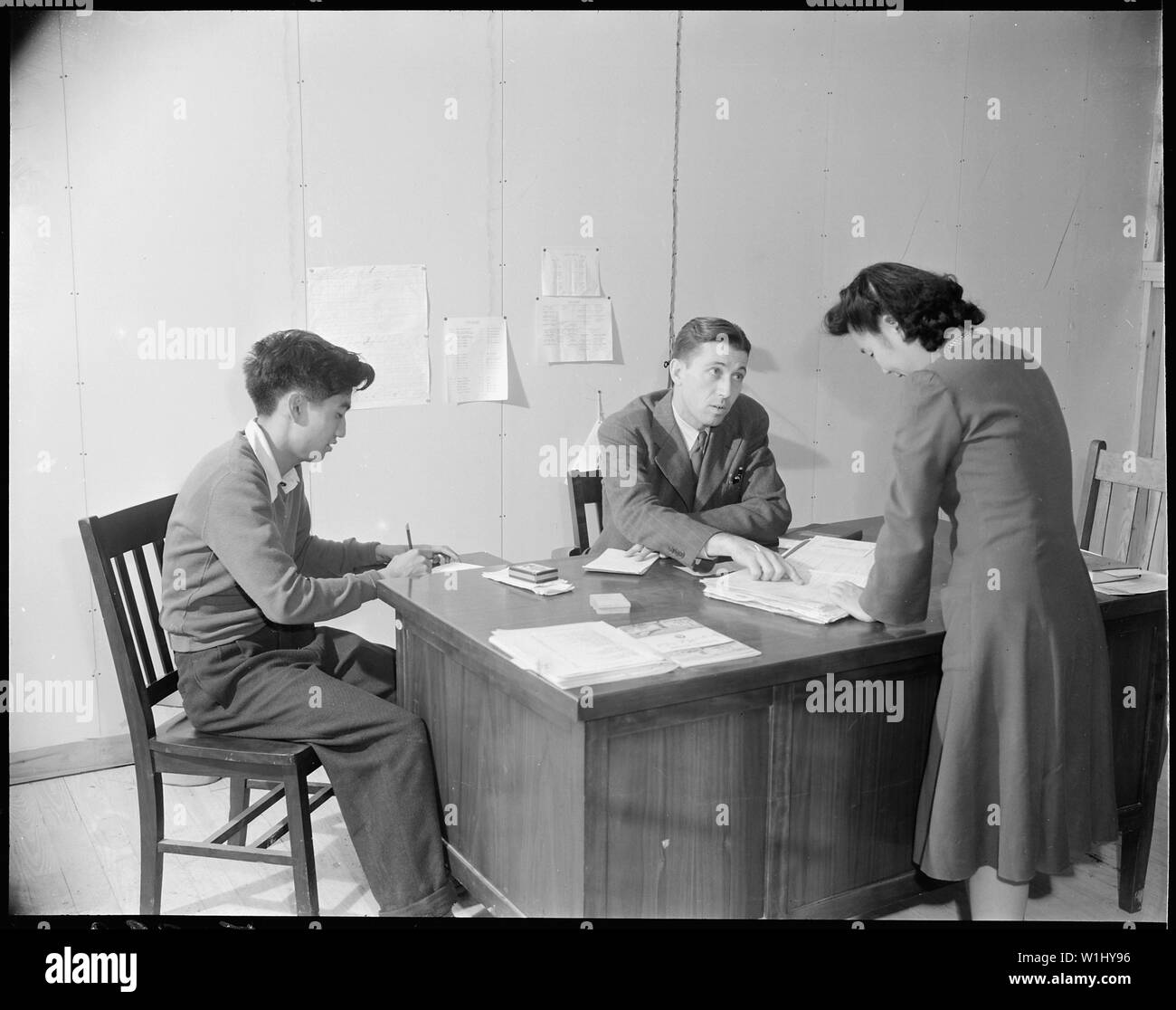 Rohwer Relocation Center, McGehee, Arkansas. Principal William M