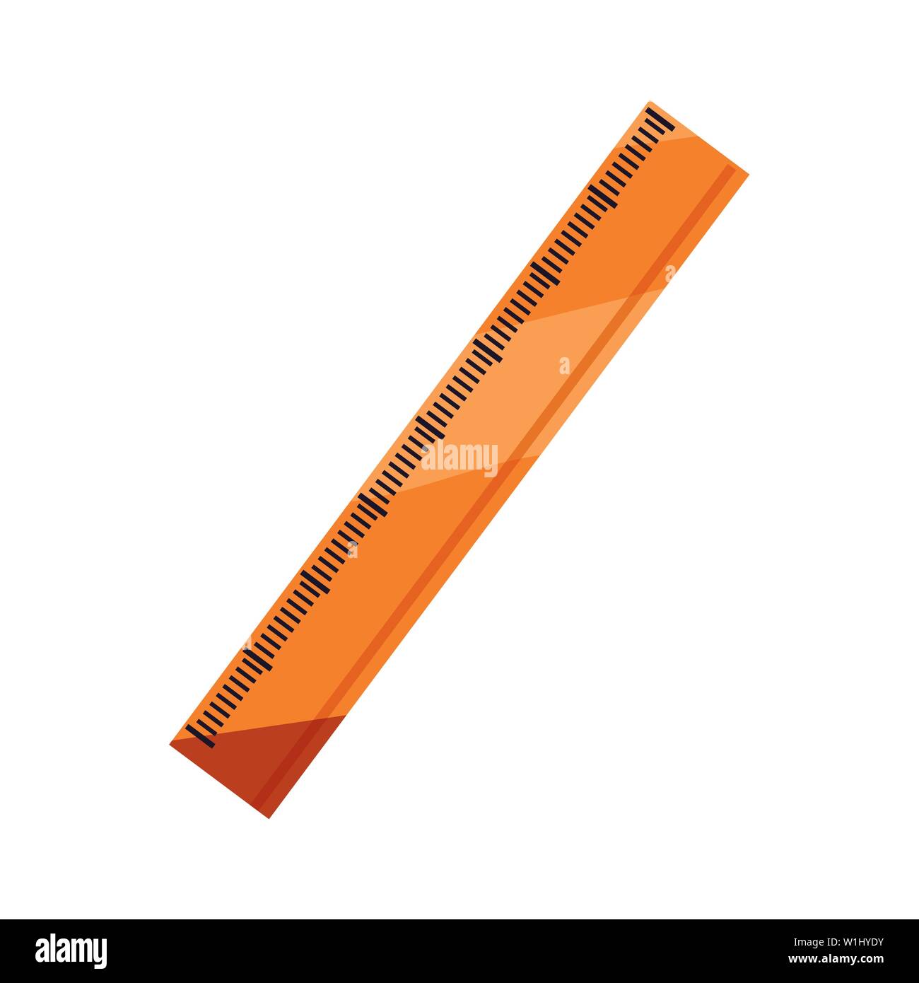 ruler supply school on white background vector illustration Stock ...