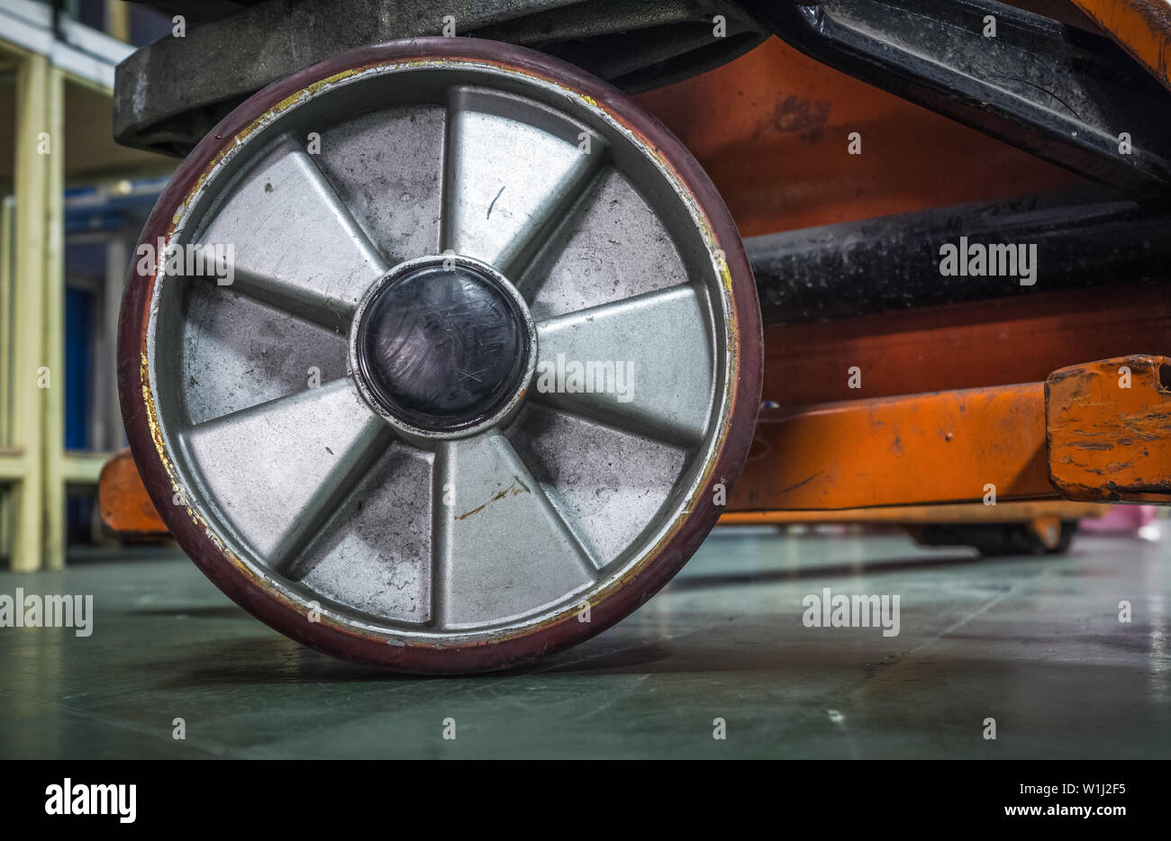Caster wheels Used in industrial Stock Photo Alamy