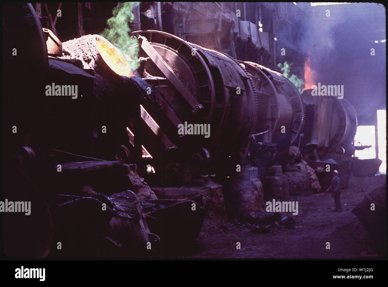 SMELTING MACHINERY AT THE INSPIRATION CONSOLIDATED COPPER COMPANY Stock